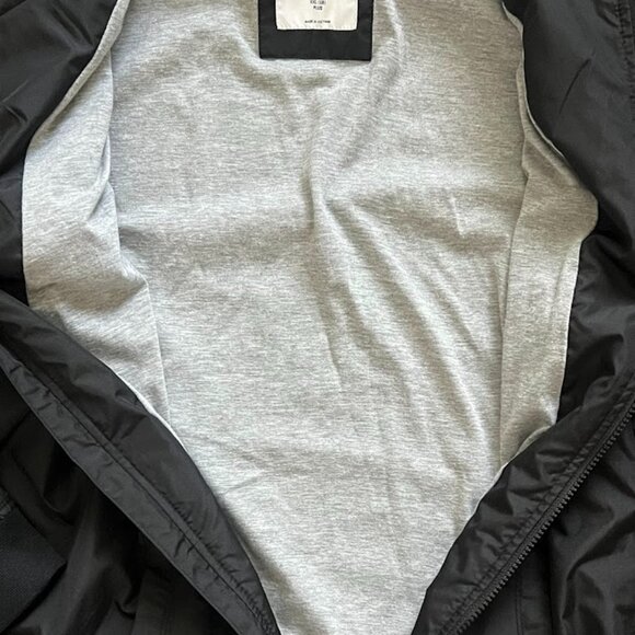 Old Navy Black Jersey Lined Long Sleeve Hooded Jacket Coat XXL (18) Plus - Picture 7 of 12